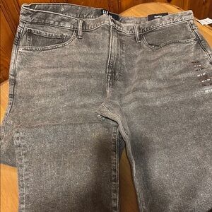 GAP  Gray Flex fit Jeans with Distressed: Faded Look